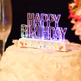 Clear Acrylic Happy Birthday Cake Topper Clear Acrylic Happy Birthday Cake Topper